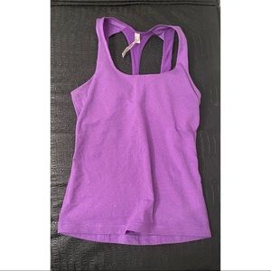 Under Amour Purple Built-in Padded Bra Workout Tank Top
